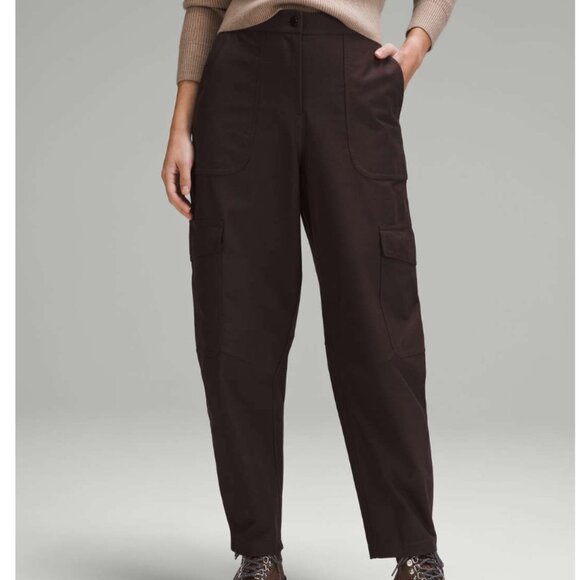 Lululemon Light Utilitech Cargo Pocket HR Pant Espresso Size 27 Great Condition - Picture 1 of 13